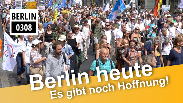 ⁣Demo Berlin - Ein lebendiges Symbol der Hoffnung und des Neuanfangs geht hinaus in alle Welt