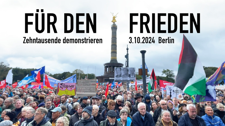 ⁣JA zu Frieden! Zehntausende demonstrieren in Berlin